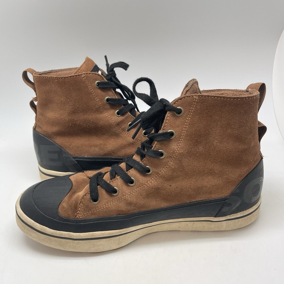 Sorel Cheyanne Metro II Boots Mens 12 NM4986-242 Brown Waterproof Lace Up Shoes - Picture 7 of 10